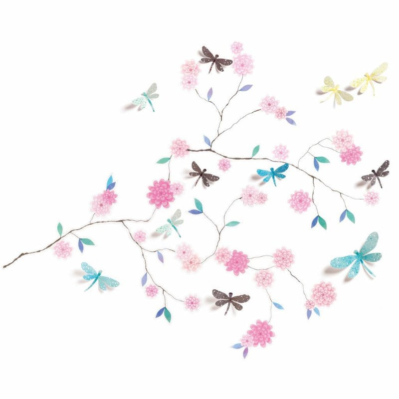 Wall Stickers - Dragonfly Tree