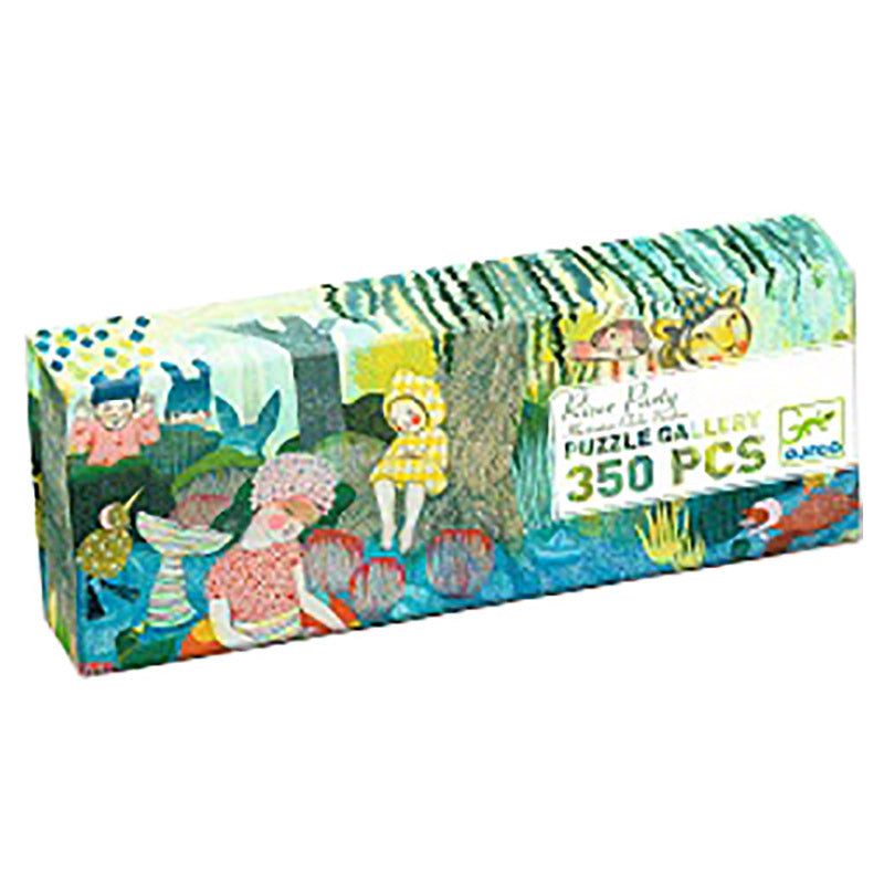 350 Pieces DJECO Gallery Puzzle & Poster - River Party